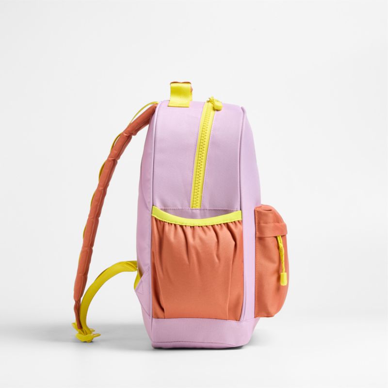 Colorblock Purple and Orange Kids Backpack Bundle - image 2 of 13