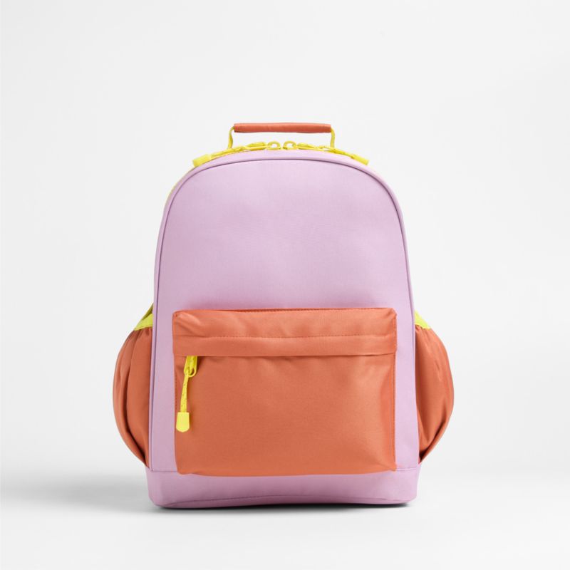 Orange pink backpack best sale