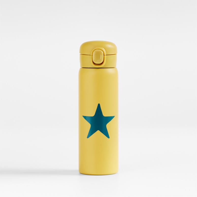 Colorblock Yellow and Green Kids Water Bottle | Crate & Kids