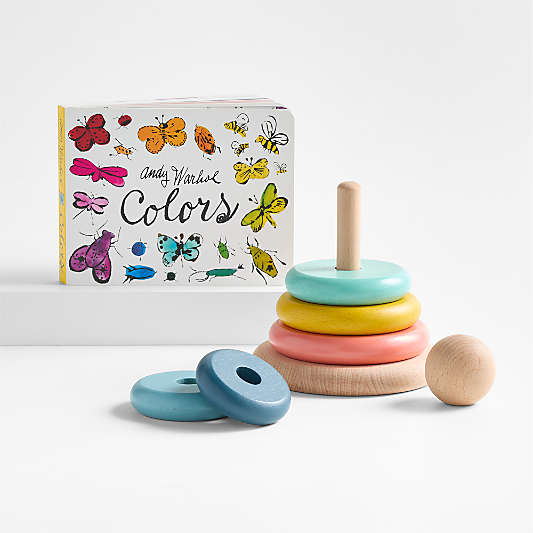 Colorful Rack 'em Stack 'em 1-Year Old Gift Bundle