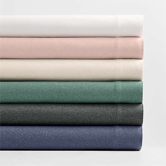 Comfy Tee Ivory 100% Organic Cotton Jersey Kids Full Sheet Set