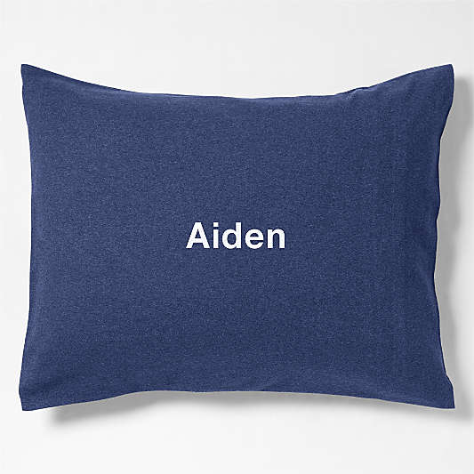 Comfy Tee Organic Cotton Jersey Navy Standard Bed Pillow Sham