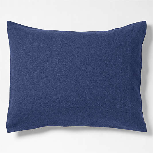 Comfy Tee Organic Cotton Jersey Navy Standard Bed Pillow Sham