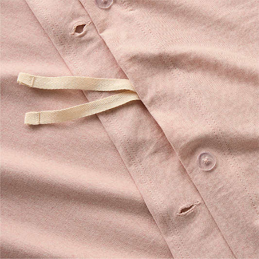 Comfy Tee Organic Cotton Jersey Pink Twin XL Duvet Cover