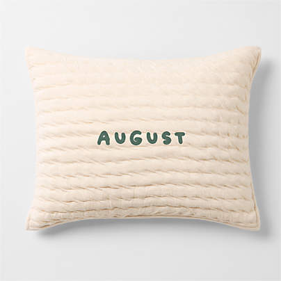 Comfy Tee Stone Tan Matelasse Organic Cotton Jersey Kids Pillow Sham