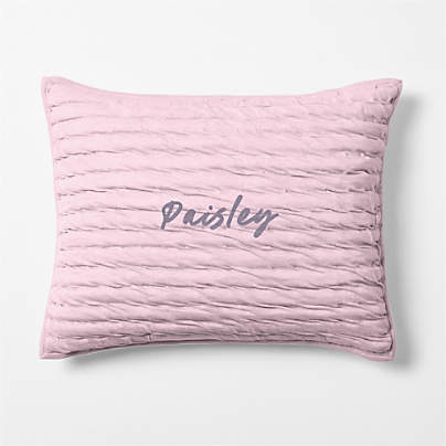 Comfy Tee Wildflower Purple Matelasse Organic Cotton Jersey Kids Pillow Sham