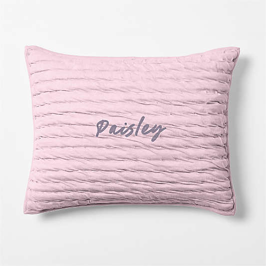 Comfy Tee Wildflower Purple Matelasse Organic Cotton Jersey Kids Pillow Sham