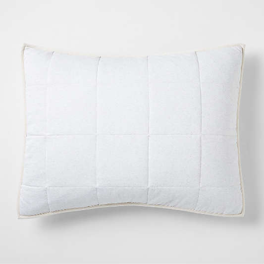 Comfy Tee Light Grey & Beige Cotton Jersey Kids Pillow Sham