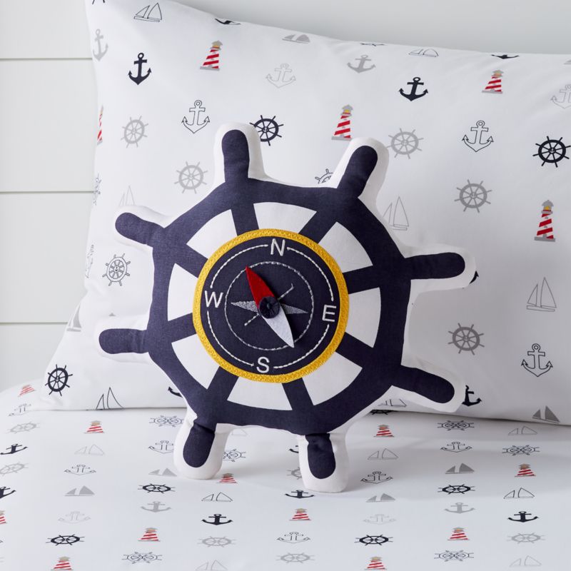 Compass Throw Pillow - image 0 of 5