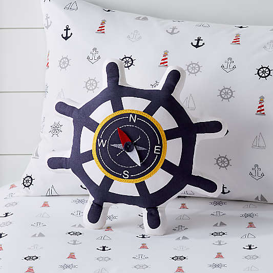 Compass Throw Pillow