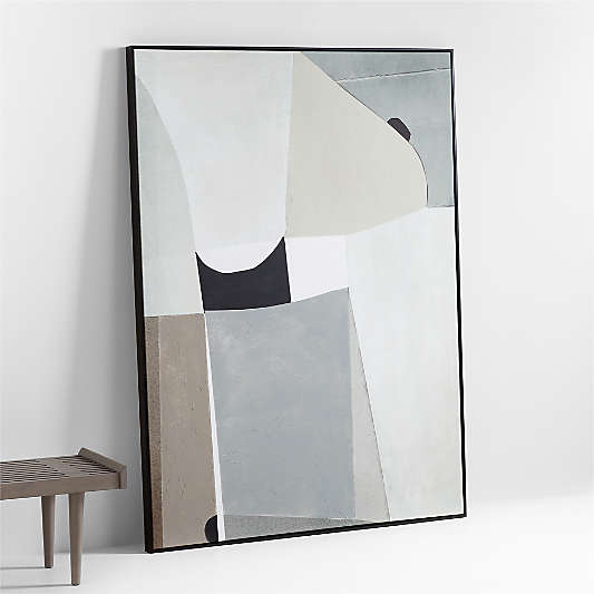 "Composition of Neutrals" Reproduction 75"x55" Framed Wall Art Print