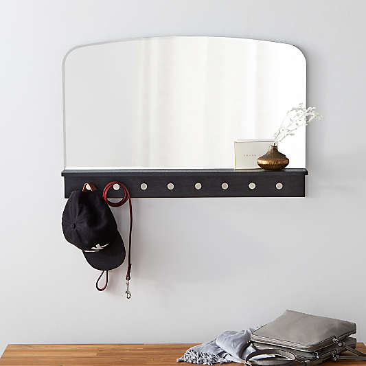 Conner Entryway Mirror With Hooks