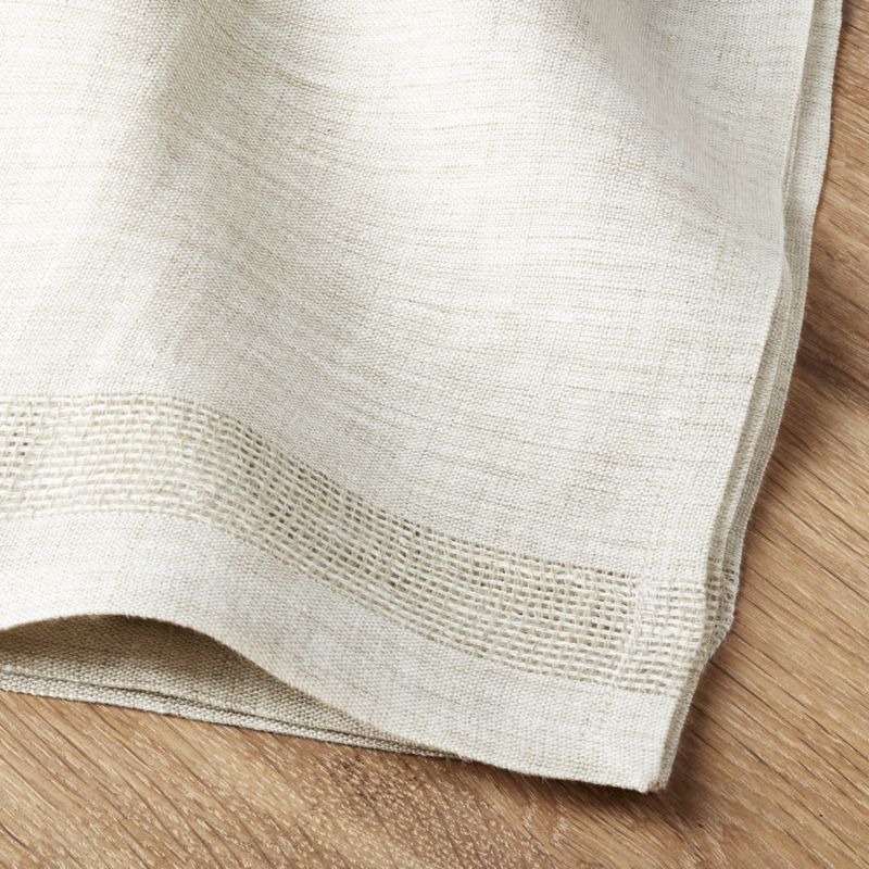 Conrad Dark Natural EUROPEAN FLAX ™-Certified Linen Napkins, Set of 4 - image 3 of 4