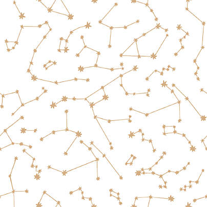 Tempaper Gold Constellations Peel and Stick Wallpaper