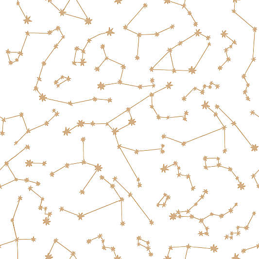 Tempaper Gold Constellations Peel and Stick Wallpaper