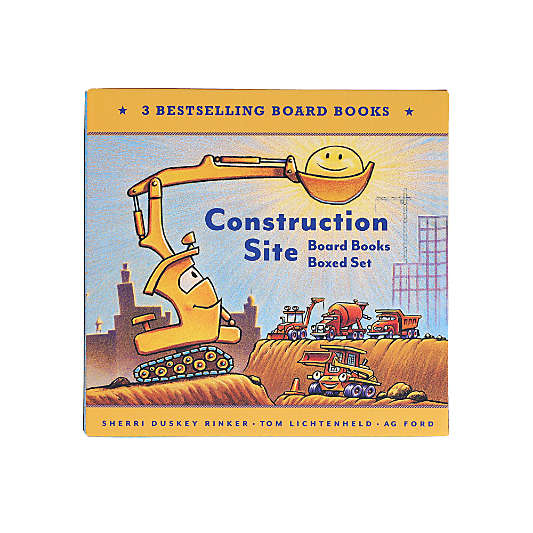 Construction Site Kids Board Book Set