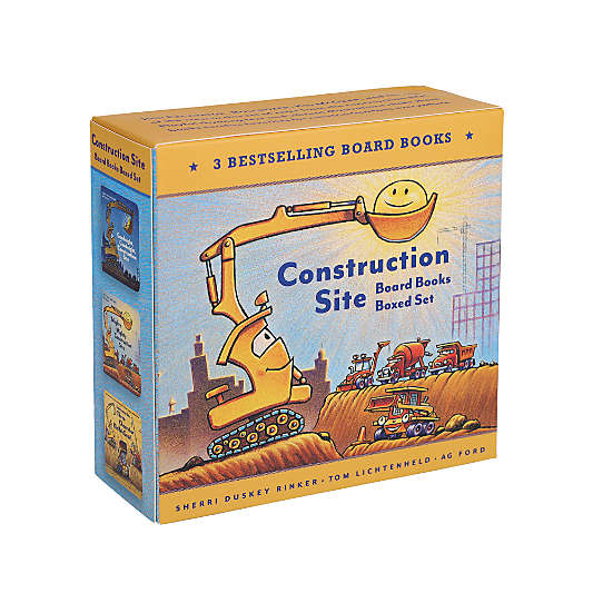 Construction Site Kids Board Book Set