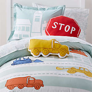 Tonka Twin Bed Sheet Flat  Size Construction Truck  Contractor Bedding Material Workers Kids Toys Fabric Crafting Linen