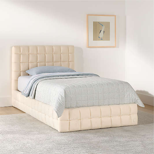 Converse Natural Puffy Canvas Kids Bed