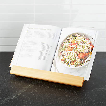 Acacia Wood Cookbook Stand + Reviews
