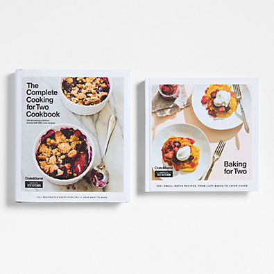 View "Cooking For Two" and "Baking For Two" Cookbooks by America's Test Kitchen, Set of 2 details