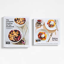 "Cooking For Two" and "Baking For Two" Cookbooks by America's Test Kitchen, Set of 2 | Crate & Barrel