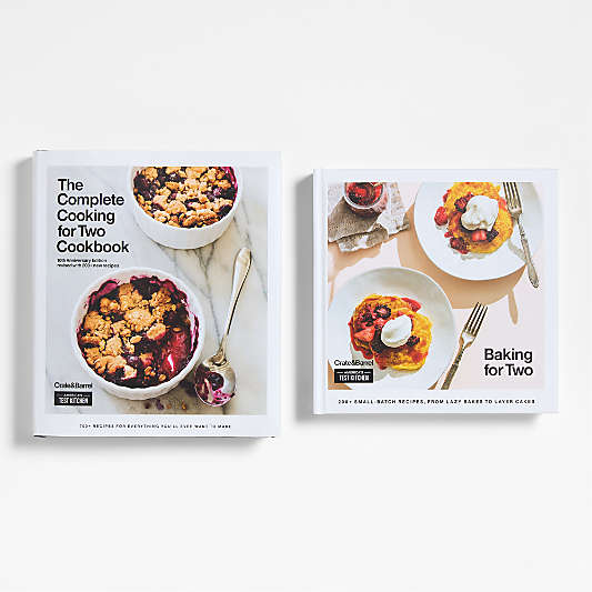 "Cooking For Two" and "Baking For Two" Cookbooks by America's Test Kitchen, Set of 2