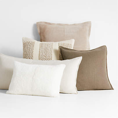 Ivory best sale pillow covers