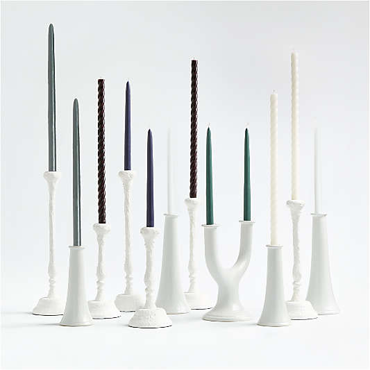 Cool Tone Taper Candle Bundle, Set of 12