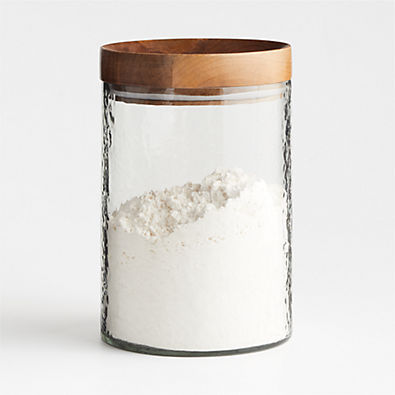 View Cooper 5 Lb Extra-Large Glass Canister with Wood Lid details