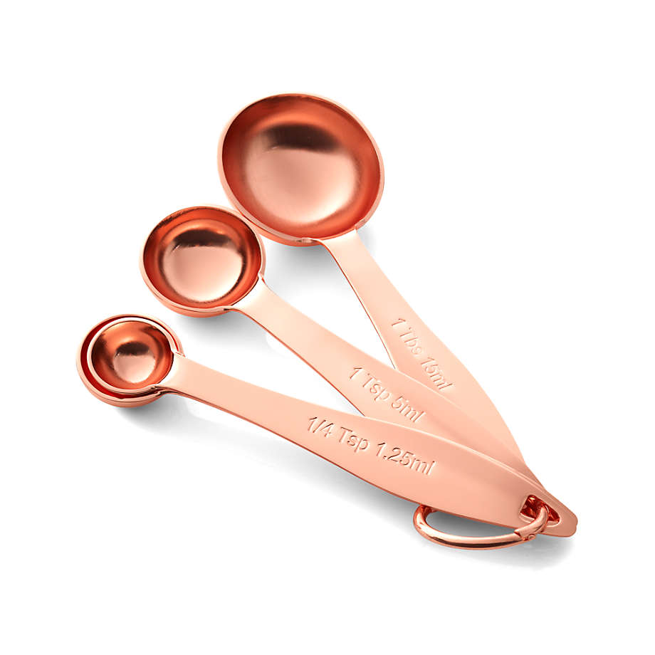 Tag Mercantile Measuring Spoon Set of 4 Copper