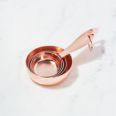 View Copper Measuring Cups, Set of 4 details
