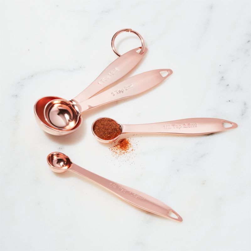 Copper Measuring Spoons, Set of 4 - image 1 of 14