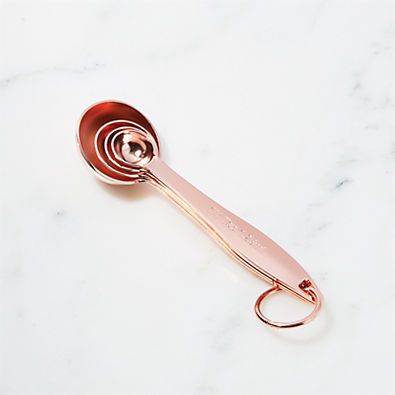 View Copper Measuring Spoons, Set of 4 details