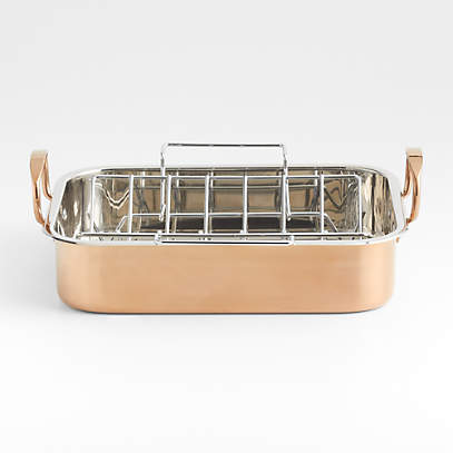 Copper on sale roasting pan