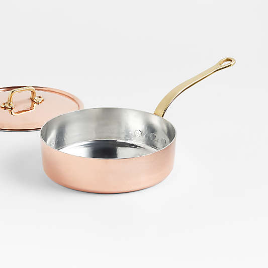 Coppermill Kitchen Vintage-Inspired Copper Sauté Pan