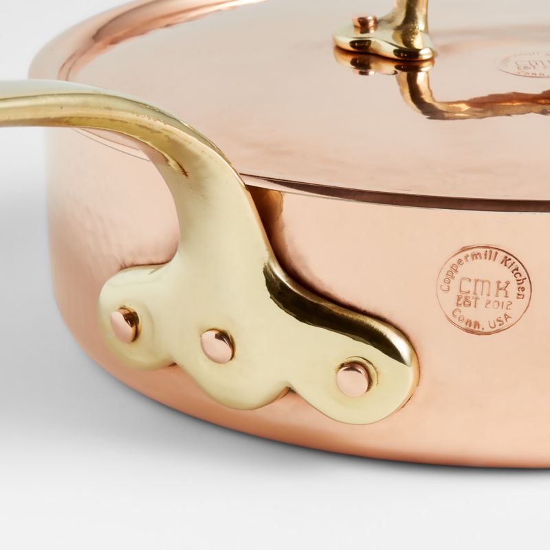 Coppermill Kitchen Vintage-Inspired Copper Sauté Pan - image 2 of 3