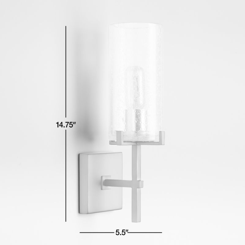 View Coquina Burnished Brass Wall Sconce Light with Glass Shade - image 2 of 5