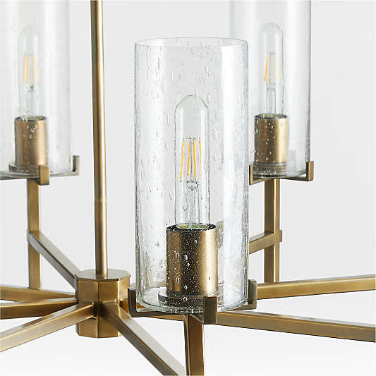 Coquina Brass 8-Light Chandelier