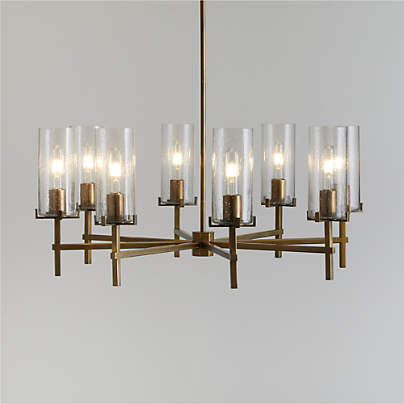 Coquina Brass 8-Light Chandelier