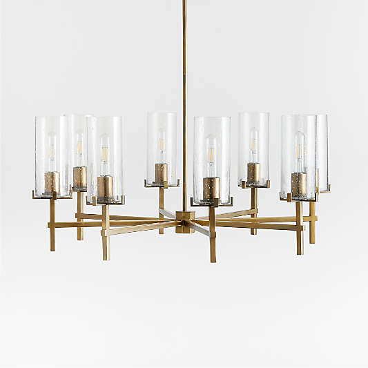 Coquina Brass 8-Light Chandelier