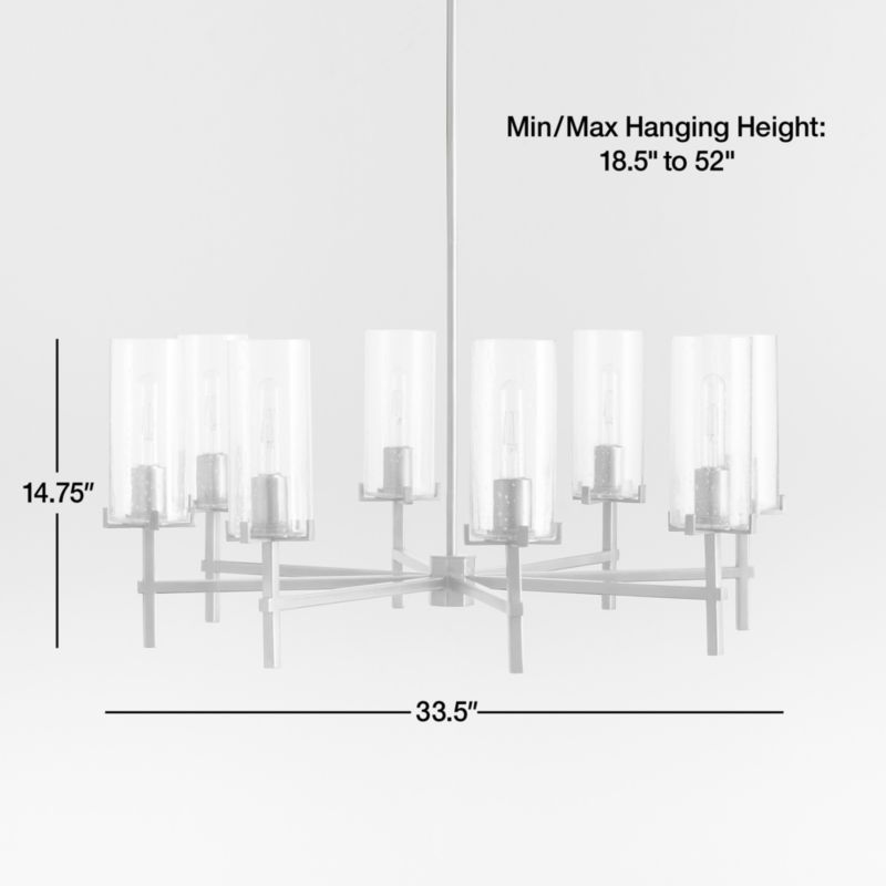 View Coquina Brass 8-Light Chandelier - image 2 of 5