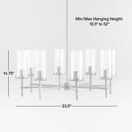 Coquina Brass 8-Light Chandelier