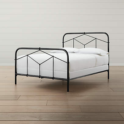 Crate and barrel wrought hot sale iron bed