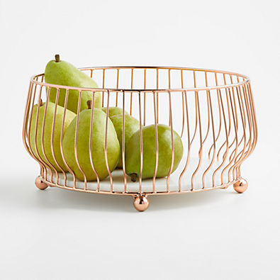 View Cora Copper Fruit Basket details