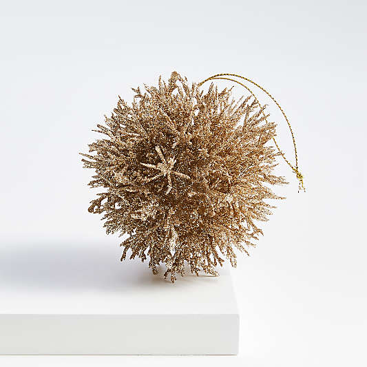 Gold Coral Cluster Christmas Tree Ornament