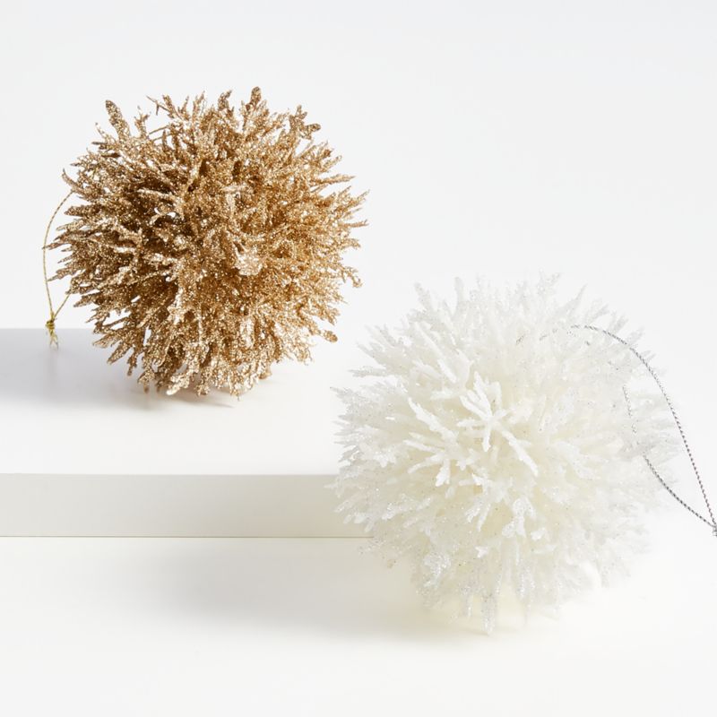 White Coral Cluster Christmas Tree Ornament - image 1 of 7