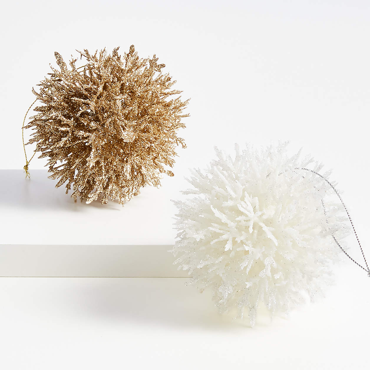 Coral Christmas Ornaments 