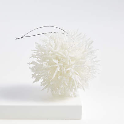 White Coral Cluster Christmas Tree Ornament