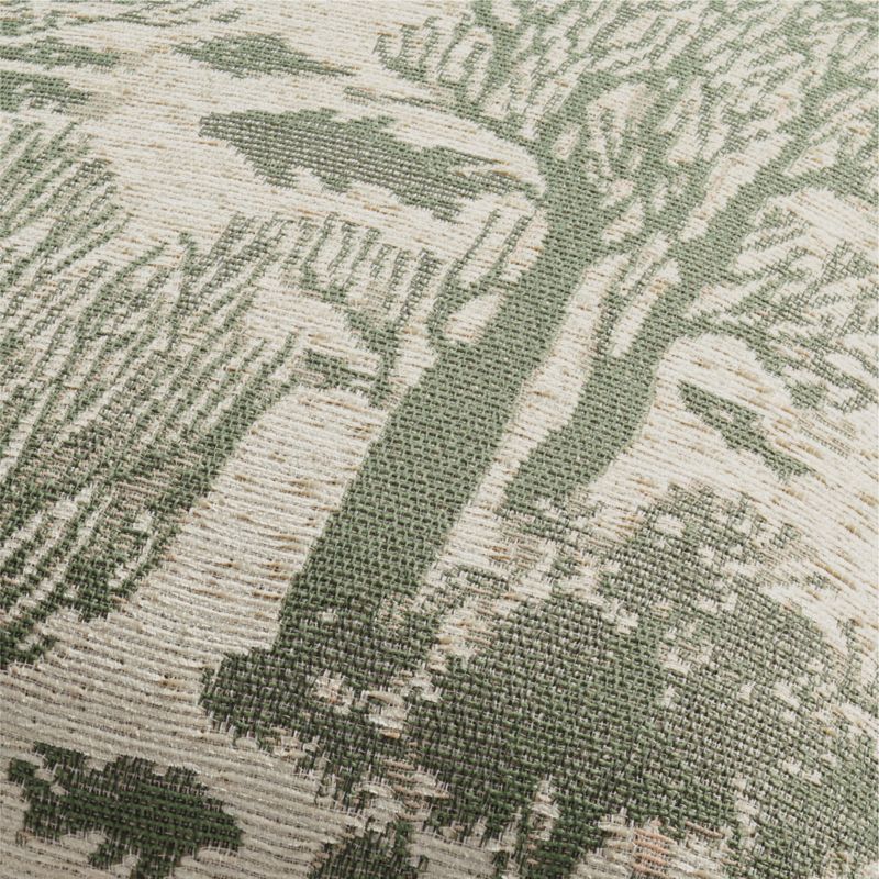 Coral Jacquard 20"x20" Fern Green Outdoor Throw Pillow - image 1 of 4